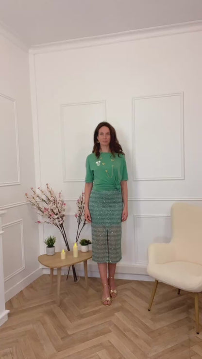 Jupe Piloua Verte
