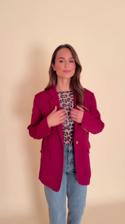 Blazer Dores Bordeaux