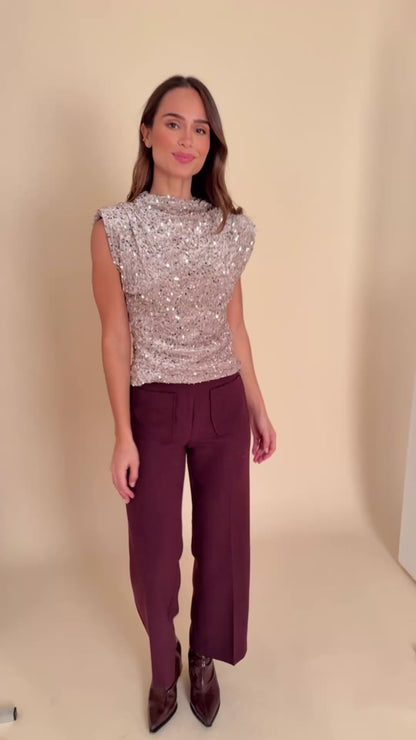 Pantalon Amber Bordeaux