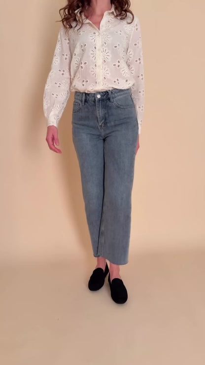 Jean Mollynette Gris Bleu