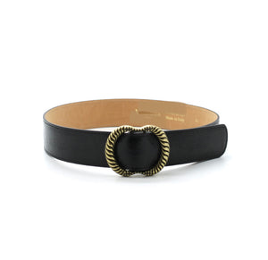 Ceinture Saskia noir brillant